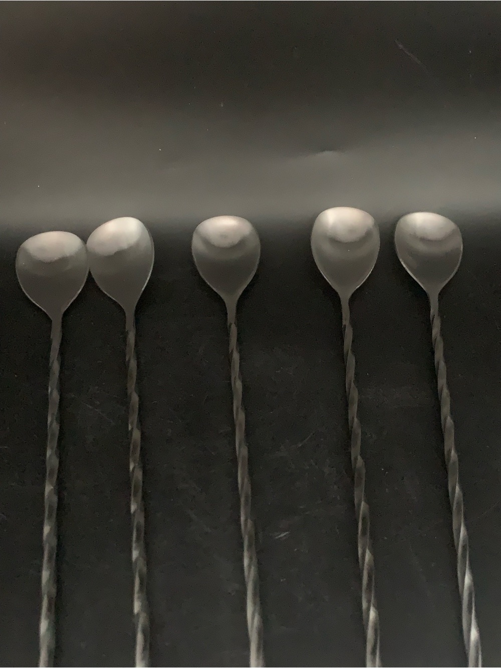 Pre Owned Vintage Bulleit Frontier Whiskey Cocktail Mixing Spoons Lot 5 Classic - Picture 4 of 7
